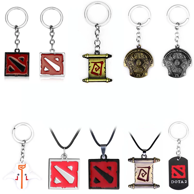 Игровой Dota 2 Town Portal брелок с прокрутки классический логотип квадратная форма