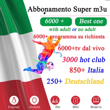 

Super Italian Germany iptv 6000+ Albania Turkey iwth/no xxx M3U for Android box Enigma2 Smarter