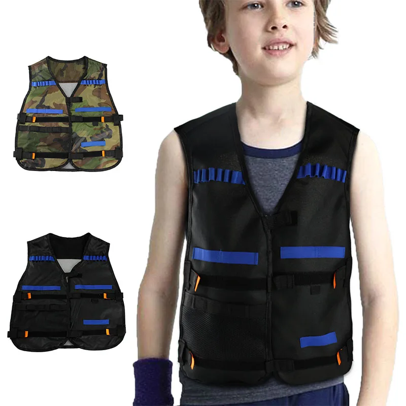 

54*47cm For Child New Outdoor Tactical Adjustable Vest Kit Elite Games Hunting Vest Top Quality