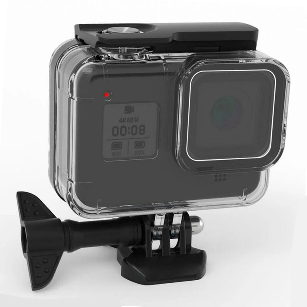 60 м подводный водонепроницаемый чехол Защитный Корпус Корпуса для GOpro hero 8 черный прочный и практичный