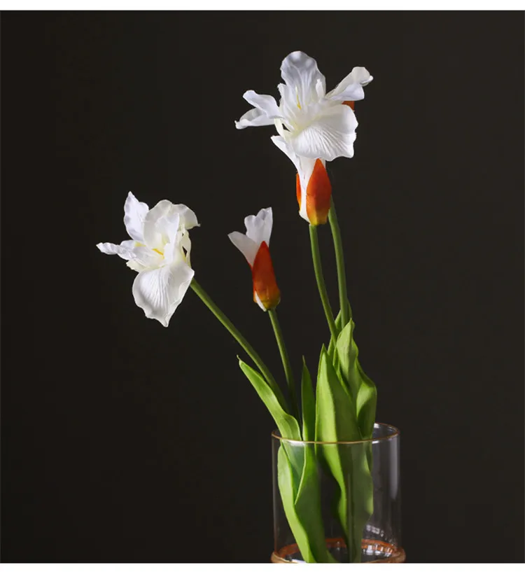 Europe Style Display Fake Flowers 3pcs Beautiful Artificial Flowers Real Feel Bauhinia Home/Holiday Decorative Flowers