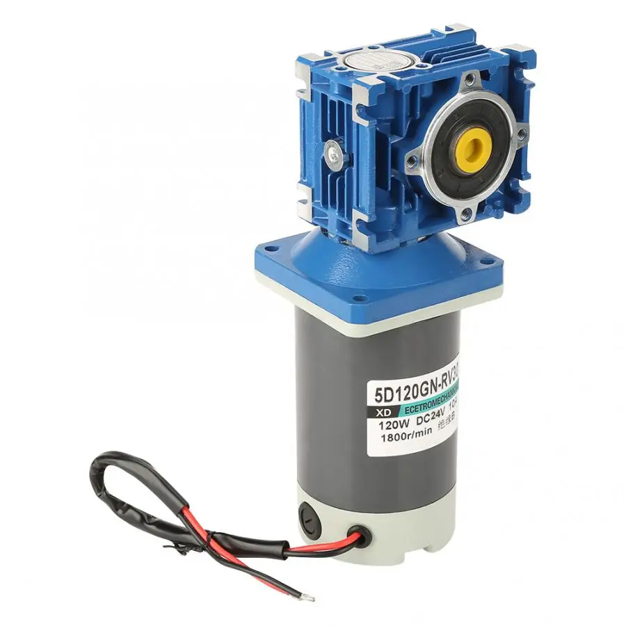 Двигатель постоянного тока DC24V 120 Вт 5D120GN-RV30 червячный мотор-редуктор, регулируемая скорость с самоблокирующимся электродвигателем