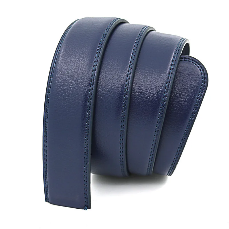 3.0CM 3.5CM Mens Solid Leather Belts Without Buckles High Quality