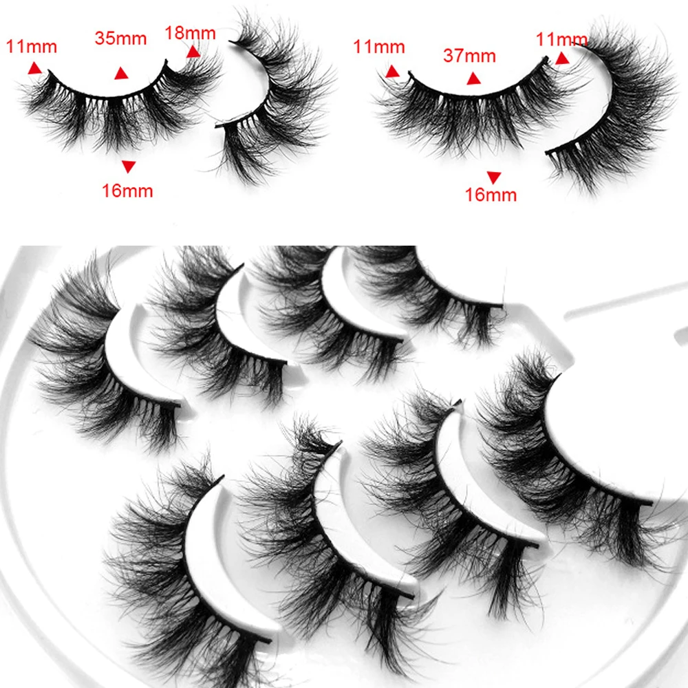 

70/350Pairs Mink Eyelashes False Eyelashes Crisscross Natural Fake lashes Length 8-25mm Makeup 3D Mink Lashes Extension Eyelash