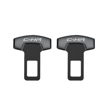 

For Toyota C-HR CHR Harrier Alphard Vellfire Safety Belt Buckles Real Trucks Car Seat Safty Belt Alarm Canceler Stopper 2PCS