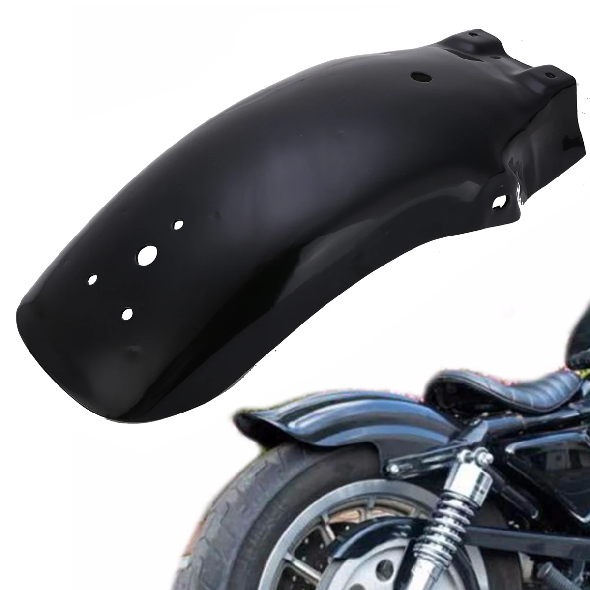 

1PC Metal Rear Fender Mudguard Mud Guard Cruiser Chopper Cafe Racer Sand Board For Motorcycle Bobber Accessories