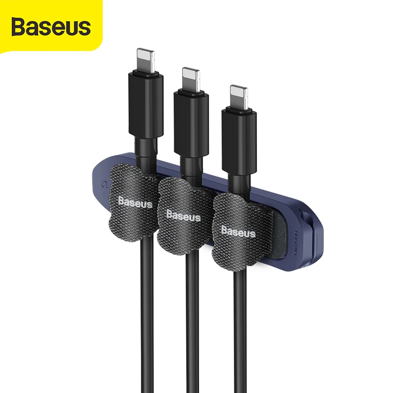 Baseus Cable Organizer Winder Wire Holder Management Clip USB Charger Protector For Mouse Headphone | Электроника