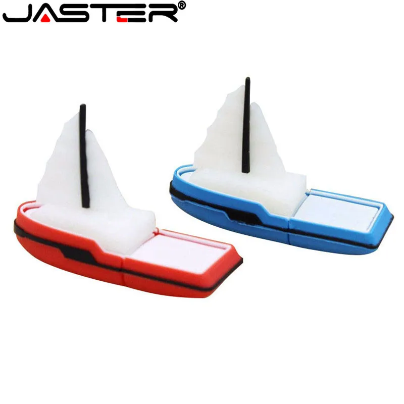 JASTER Cute Pen Drive Mini Sailboat USB Flash Drive 4 ГБ 8 ГБ 16 ГБ 32 ГБ 64 ГБ Флешка USB 2,0 Cle USB для свадьбы или подарков Memoria