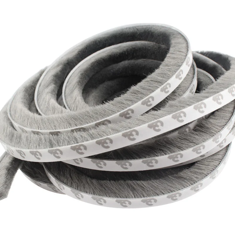 5M Window Sealing Strip hair brush seal Soundproof indoor Windproof warm Sliding door Push-pull er gap Filler Hardware