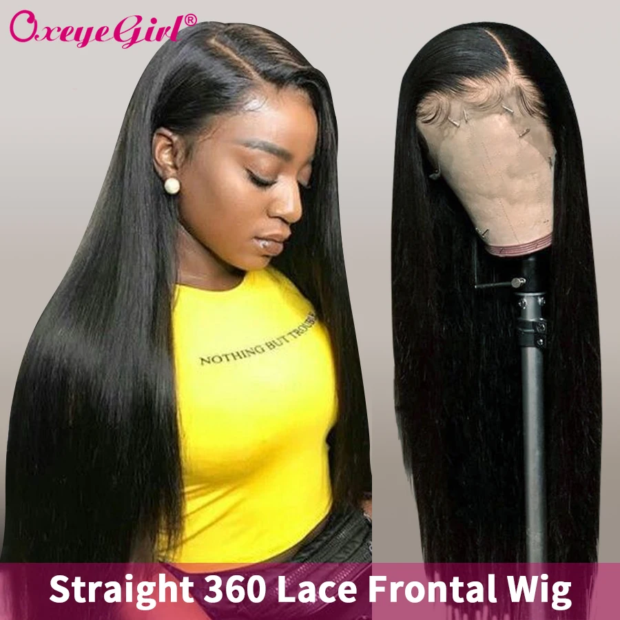 13x4 Lace Front Wig Straight Human Hair Wigs Pre Plucked 360 Frontal With Baby Oxeye girl Remy Hair|wigs for women|wig with baby hairwig withe |