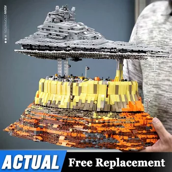 

Star Plan Wars Series Bricks Empire Over Jedha City Set Building Blocks Compatible with MOC 18916 Model Kids Toys Gifts