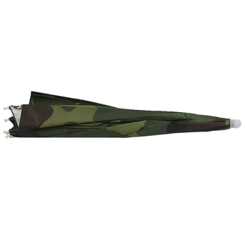 

Hot-Elastic Headband Camouflage Pattern Sun Rain Umbrella Hat Cap for Fishing