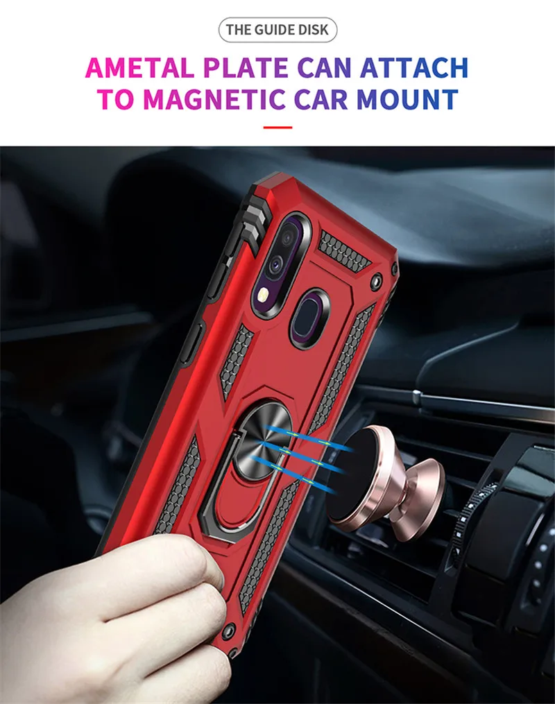 for Samsung Galaxy A40 Case Armor Military Shockproof Magnet Car Holder Cover for Samsung A40 Case for Samsung A 40 H796d06f9d32a42b88cb8a4740f9439efM