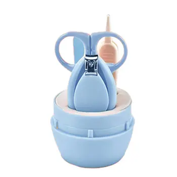 

Reusable Nail Care Set 4 Pcs Cute Portable Newborn Baby Kids Solid Nail Clippers Nail FileSet Health Care Accessories