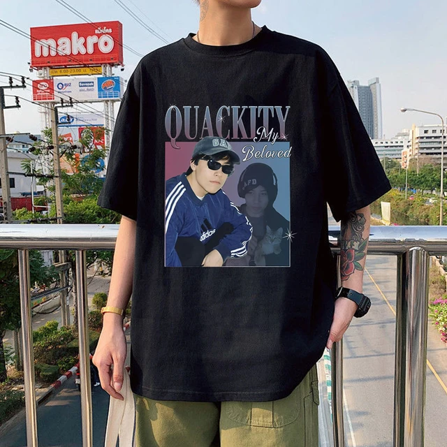 Quackity My Beloved Merch T-Shirt Summer Casual Fashion Printed Harajuku  100%Cotton Short Sleeved