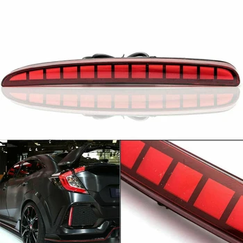 

for Honda Civic 2017-2018 Type R Hatchback Led Brake Light Rear Bumper Reflector Driving Fog Lamp