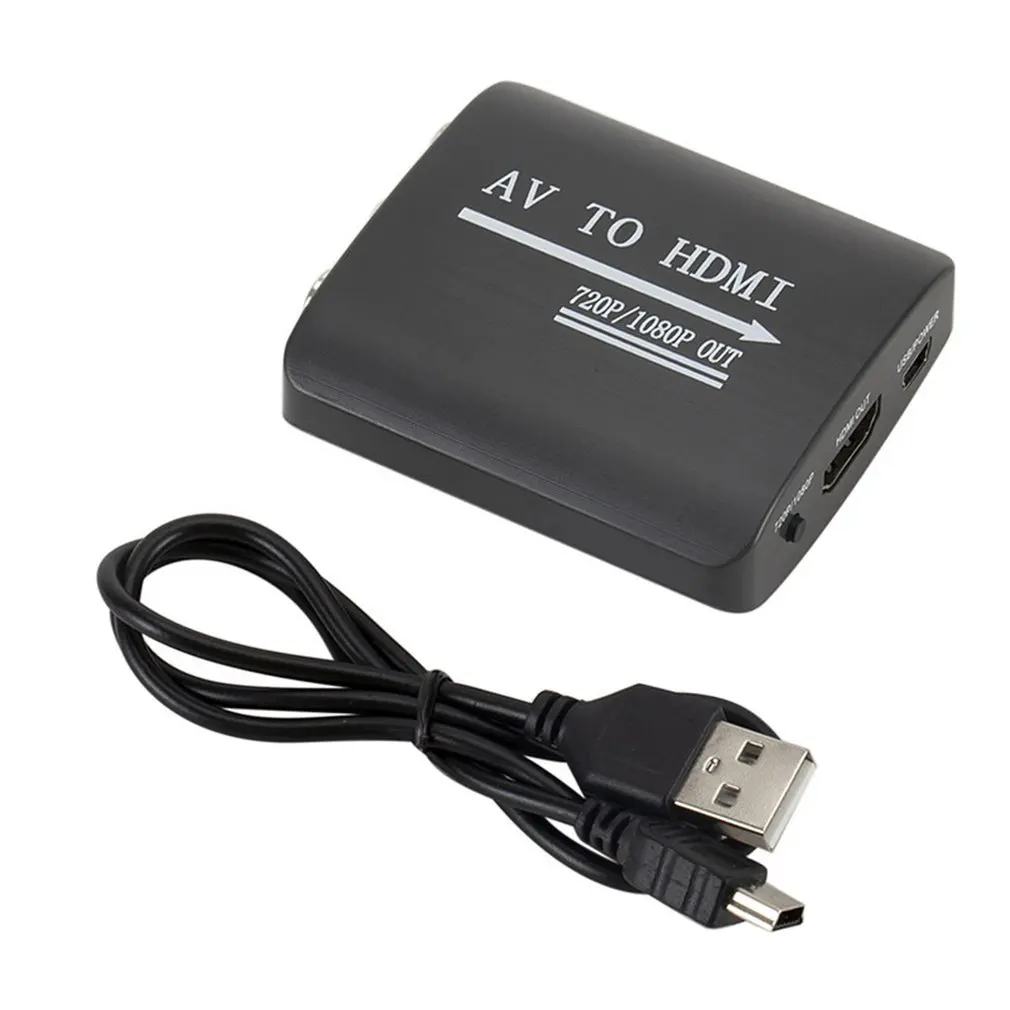Мини AV в HDMI видео конвертер коробка AV в HDMI адаптер для HD tv PS3 PS4 PC DVD Xbox проектор