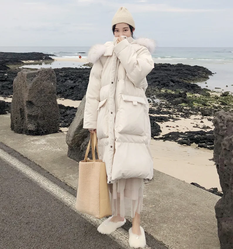 

Photo Shoot Main Push 2018 Autumn And Winter New Style Korean-style WOMEN'S Wear Thick Large Fur Collar Three-Color Hot Selling