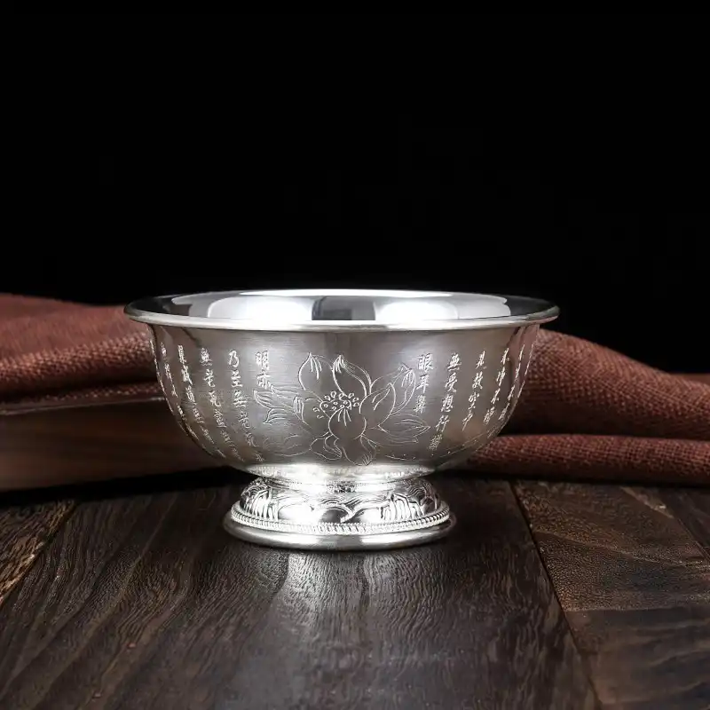 silver bowl for baby food