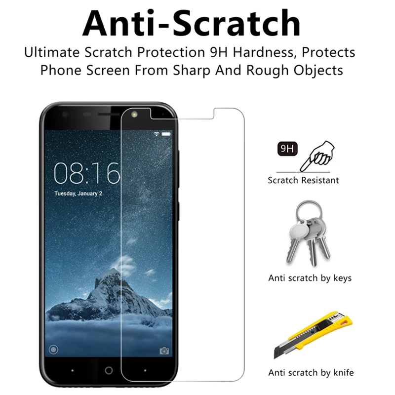 Закаленное стекло 9H HD для ZTE Blade S6 Plus S7 Высокопрочное Nubia X X3 X5 X7 X9 экрана zte D2