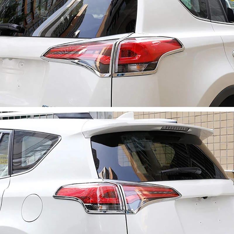 АБС-пластик хром задние противотуманные фары крышка отделка обрамление для Toyota RAV4 RAV-4 XLE LE снаружи аксессуары 4 шт./компл