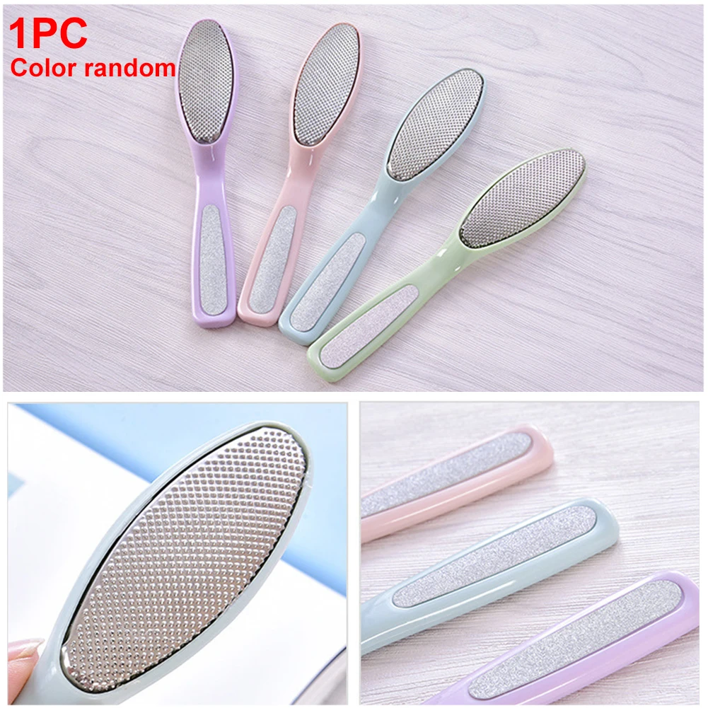 

Long Handle Portable Rough Stainless Steel Exfoliate Scrub Dead Skin Foot Rasp Hard Callus Remove No Hurt Oval Shape Grater