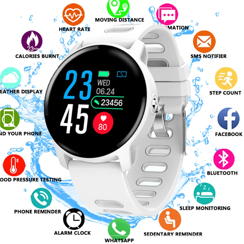 

IP68 Waterproof Smart Watch Men Fitness Tracker Heart Rate monitor Smartwatch Women Clock for android IOS Phone Smart Watch Men
