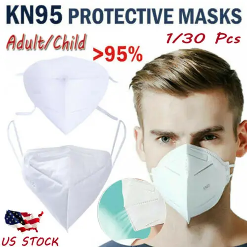 

50PCS KN-95 Non-woven Anti-flu Face Shield Standard Proof Safety Protective