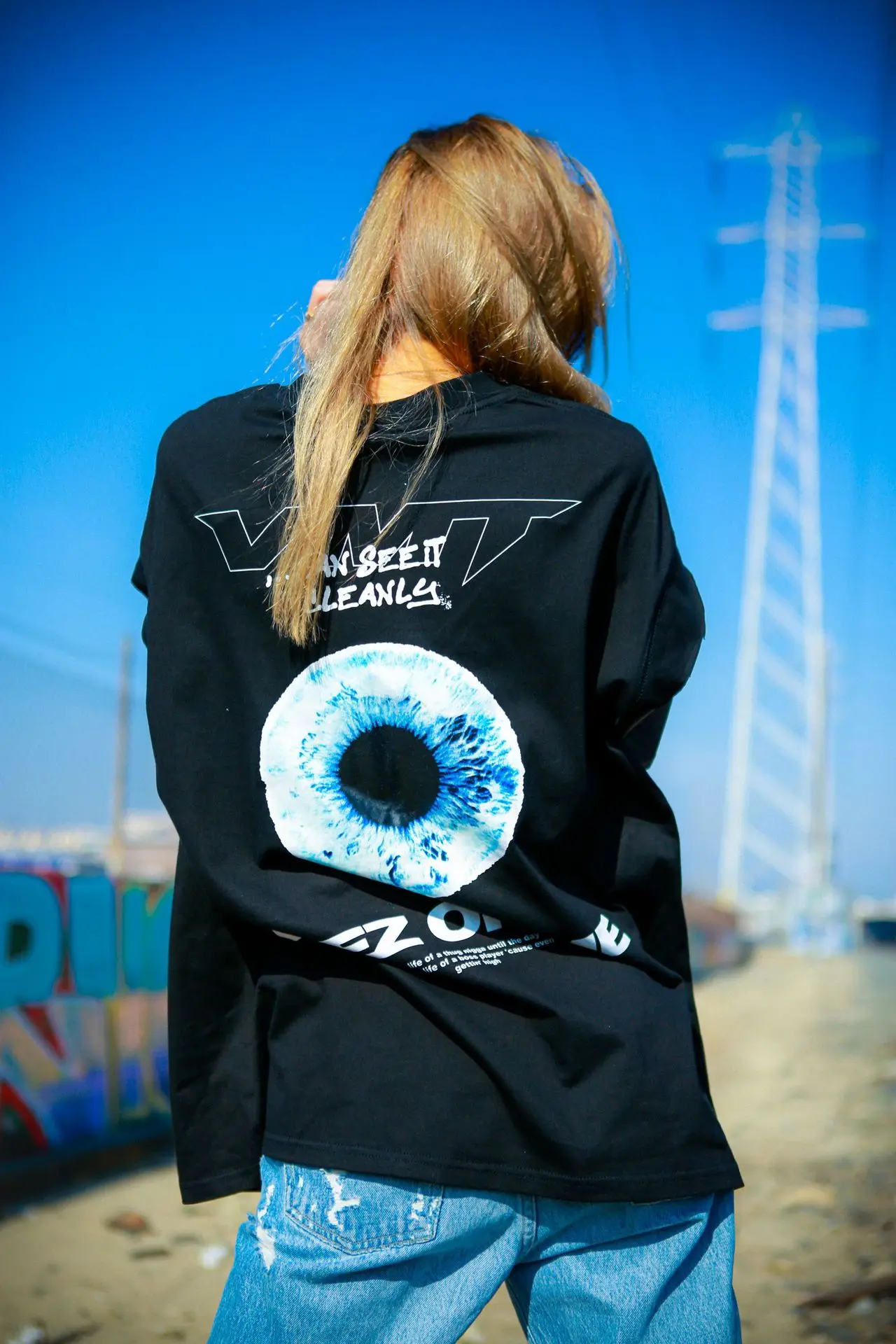 Новинка года, модная футболка с принтом «Eyez On Me Raven Fighter» Винтажная футболка в стиле панк топы в стиле хип-хоп для скейтборда, T-003