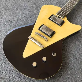 Preise 2020 Neue Win Rot Und Gelb Musik Mann Elektrische Gitarre, Hohe Qualität Maple Top MusicMan Guitara