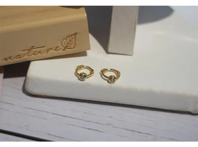 Серьги из стерлингового серебра 925 пробы, модные, красные, черные, зеленые, мини, циркониевые, круглые серьги, кость, дикий, милый тренд, женские серьги для девочек, ювелирные изделия - Окраска металла: 1 pair gold white