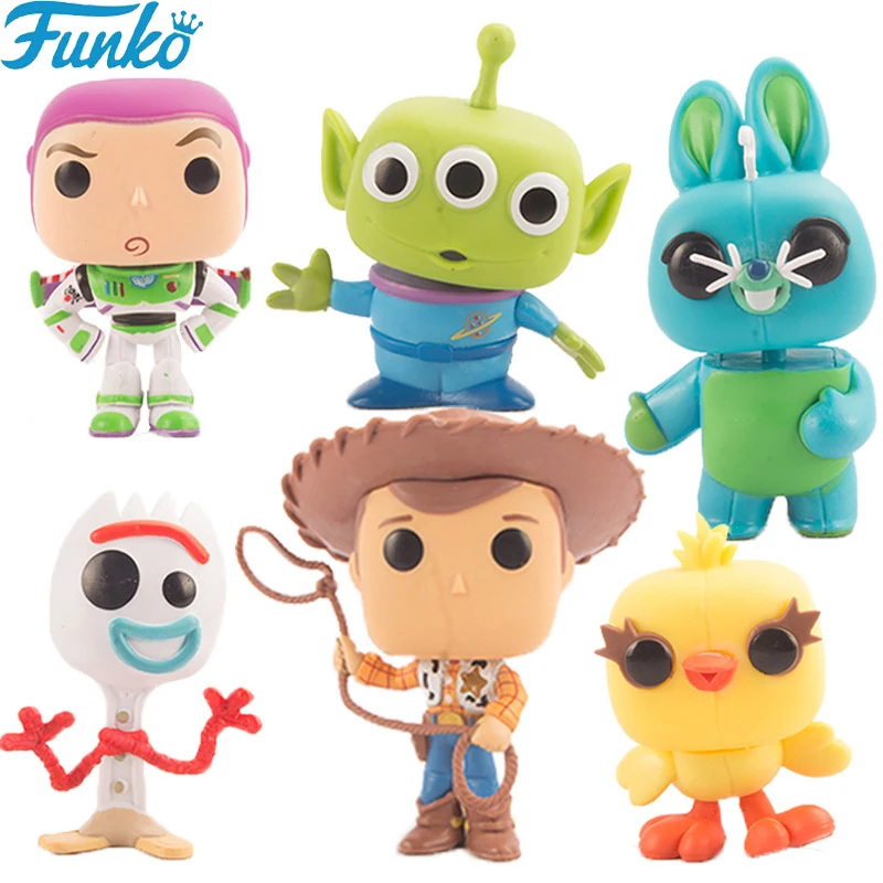 

Funko POP Toy Story 4 Forky Bunny Buzz Lightyear Woody Action Figures Collection Model Anime Figure Kids Toys for Children 2F28