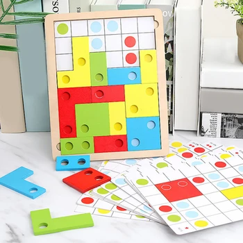 

Hot Sale Baby Wooden Puzzle Toy Infant Russian Box Early Educational Toys Game Desktop Puzzle Toys Kids Gift Brinquedo