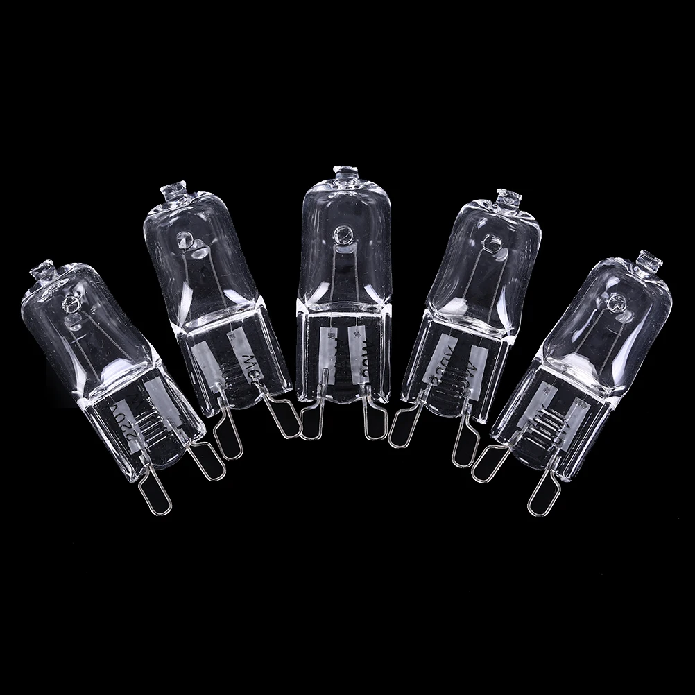 Halogen Bulb Hot G9 Halogen Bulb 20W/40W/60W 220V 2900K 5pcs/lot Dimmable Warm White For Wall Lamp Clear Glass Each With An Inner Box