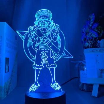 

ONE PIECE 3d Lamp Monkey D. Luffy Figure Kids Nightlight Led Battery Powered Color Changing LED Night Light for Home Decor Luffy