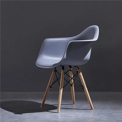 Современный простой обеденной стул шезлонг мебель для столовой кресло Европа пластиковые деревянные складные стулья бытовые кофейные диваны для дома - Цвет: A