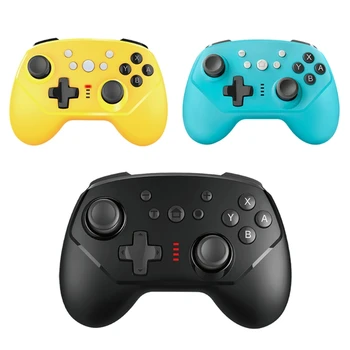 

Wireless Bluetooth Game Controller Joystick 6-axis Gyroscope Asymmetric Dual Motors Gamepad for Switch/Lite for Win7 PC