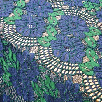 

Green bone thread embroidery fabric Eyelash lace tissu High end cheongsam dress tissus