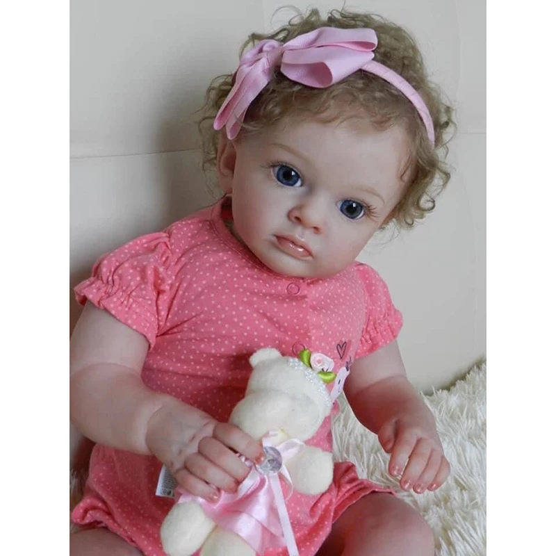 58Cm Reborn Girl Tutti Reborn Doll Soft Cuddly Cloth Body Realistico 3D Skin Paint With Genesis Paint Art Doll