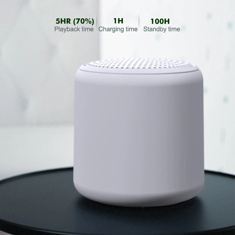 

2020 Small Portable Bluetooth Speaker Mini Wireless Stereo Handsfree Music Box for All Smartphones Computer with Big Battery