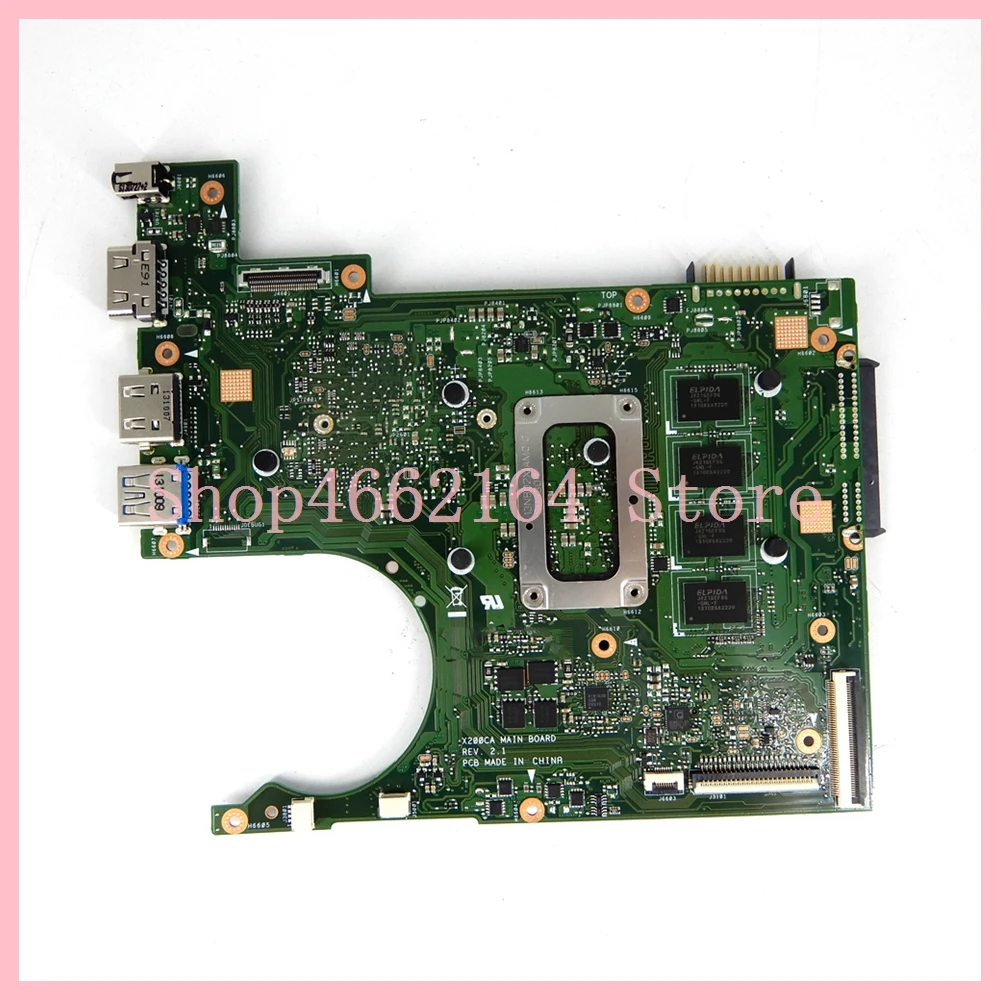 X200CA Motherboard i3-3217CPU 4GB RAM For ASUS