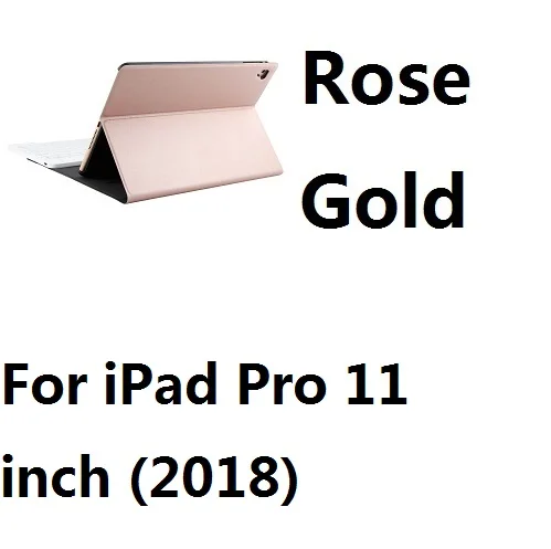 For Pro 11 RGold Ультратонкий беспроводной Bluetooth чехол-клавиатура для iPad Mini 12345 Air12 iPad 9,7 Pro 10,5 11 дюймов Air 10,2 - Цвет: For Pro 11 RGold