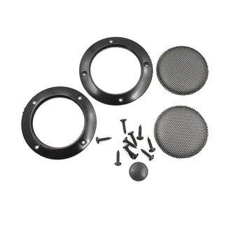 

Net Cover Grille Circle Speaker Accessories 2 inch 2PCS Black Replacement Round Speaker Protective Mesh