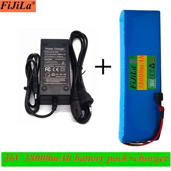 

36V 10S4P 38Ah 600W High power&capacity 42V18650 lithium battery pack ebike electric car bicycle motor scooter 20A BMS+charger