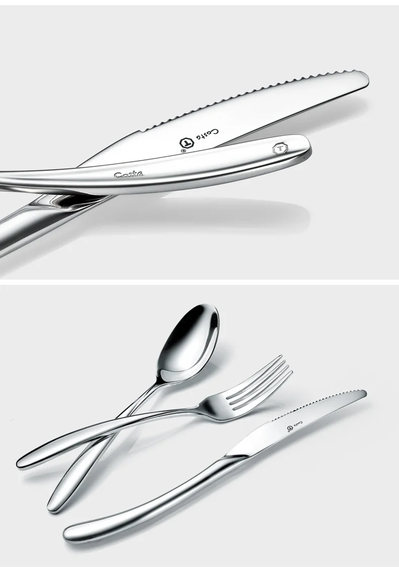 Portable 3pcs Stainless Steel Spoons Cutlery Set Stainless Steel Tableware Stainless Steel Dinnerware Silverware Set New II50DCS