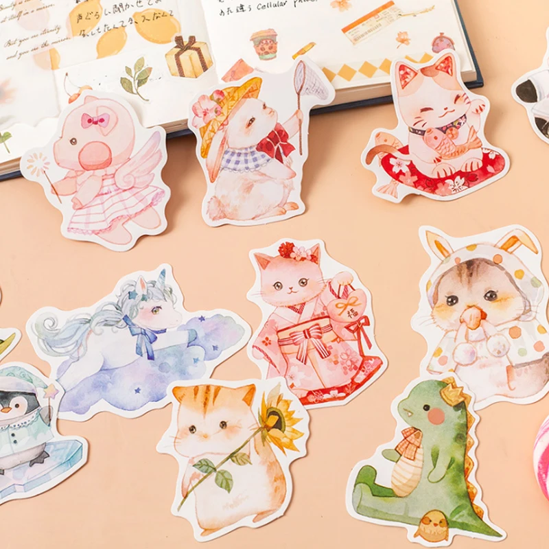 15 упаковок/партия, новые наклейки для домашних животных, DIY Kawaii планировщик для скрапбукинга, канцелярские товары, школьные принадлежности
