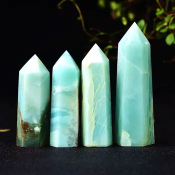 

1pc Natural Amazonite Quartz Crystal Reiki healing Caribbean Stone crystal Obelisk wand point Stone Chakra Minerals Healing Gift