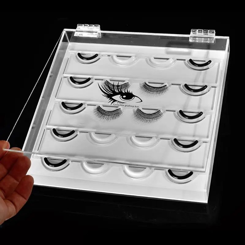 

False Eyelash Display Box Acrylic Eyelash Storage Organizer Makeup Tool Case