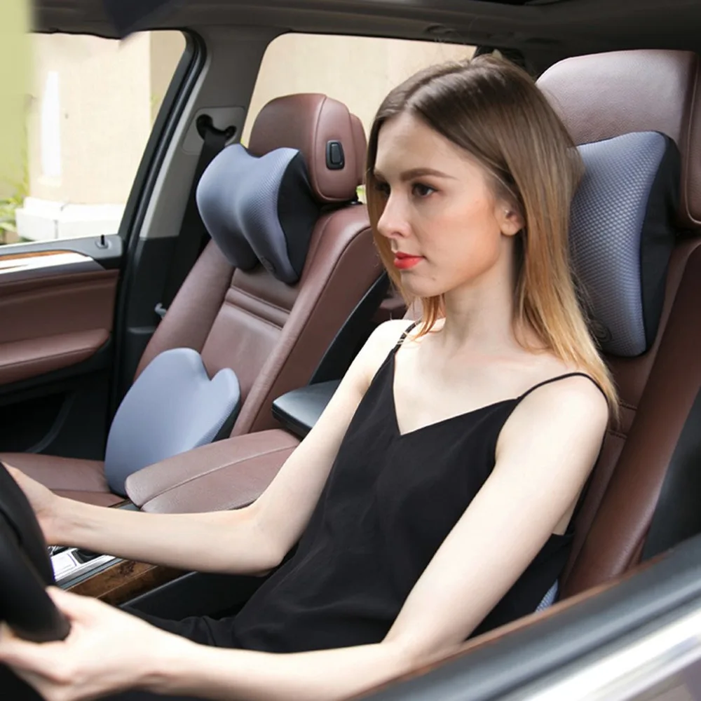 ICAROOM Автомобильная подушка 3D космическая память хлопок подушка для шеи универсальная подушка для автомобильного кресла поддержка подголовника Подушка c
