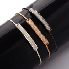 Женский браслет из ювелирного сплава розово-красный блестящий браслет на руку женский популярный браслет модные аксессуары, браслеты для женщин